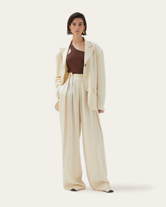 Sloane Jacket Viscose Twill Off-White