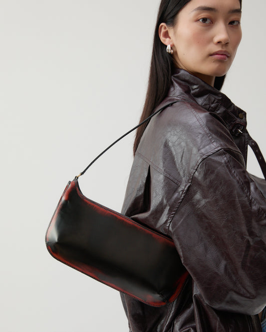 Cassie Bag Leather Brushed Black