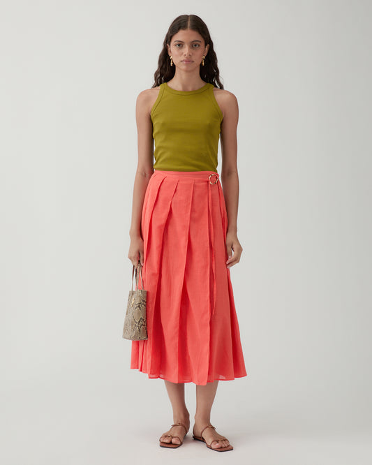 Alice Skirt Cotton Coral