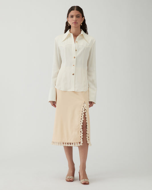 Camilla Shirt Viscose Twill Off-White