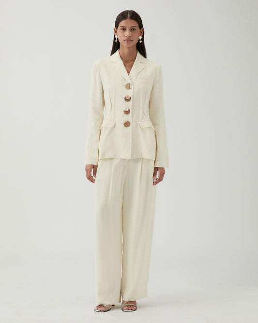 Etta Jacket Viscose Off-White
