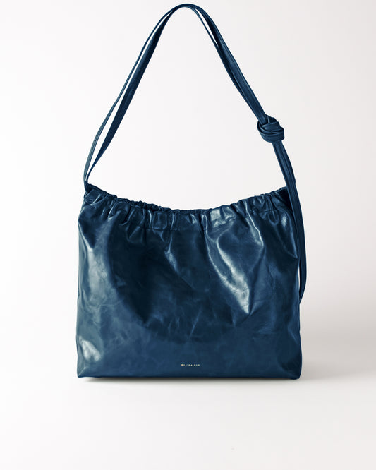 Felix Crossbody Tote Leather Denim