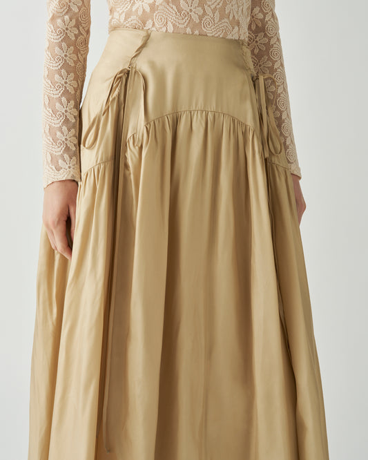 Anika Skirt Viscose Blend Sand