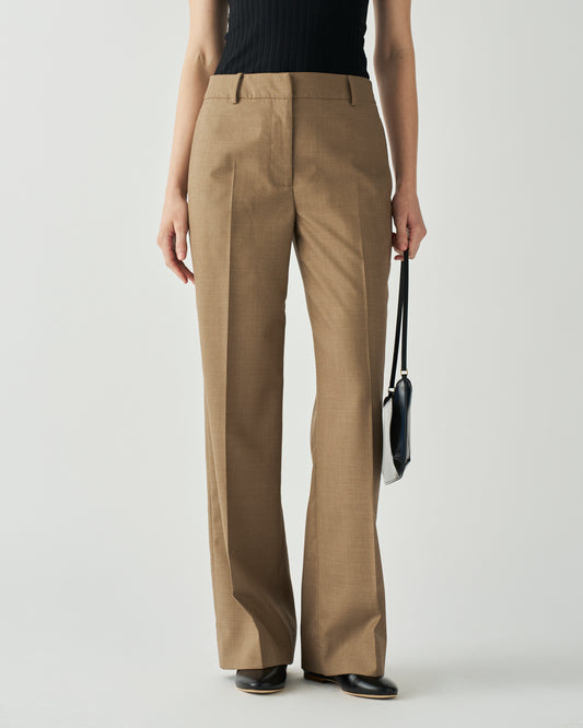 Cathy Trousers Wool Suiting Walnut