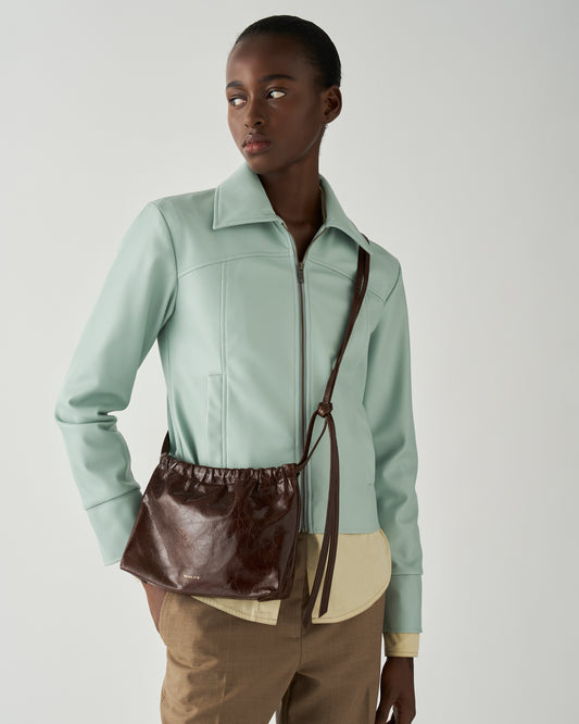 Camila Crossbody Tote Leather Pecan