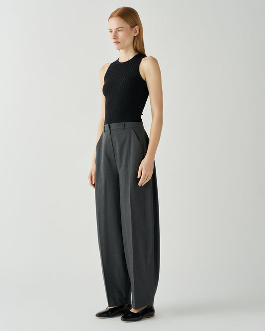 Sidney Trousers Wool Suiting Charcoal