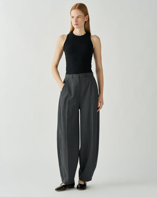 Sidney Trousers Wool Suiting Charcoal