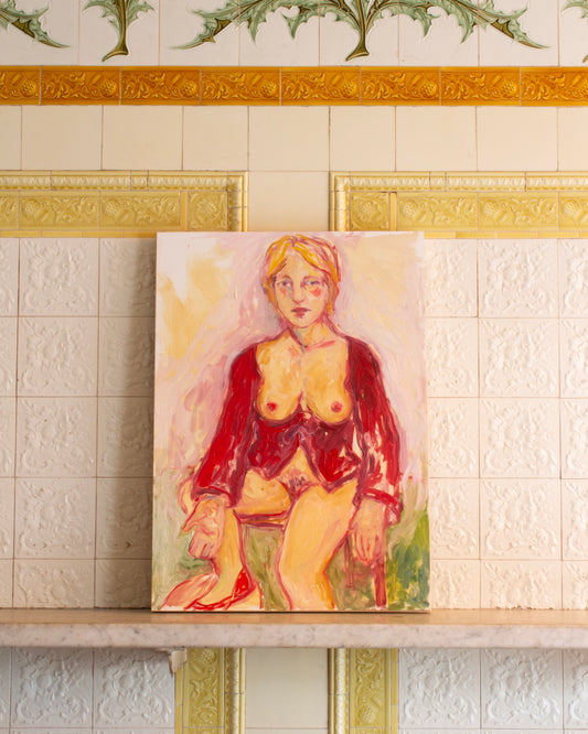 Self Portrait with Breasts and Pubic Hair - Joline Kwakkenbos