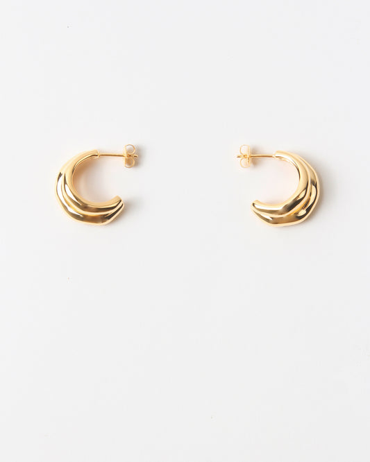 Double Hoops Gold Plated