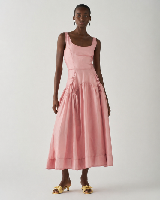 Erica Dress Cupro Pink