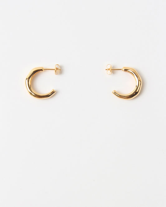 Large Hoops Gold Plated