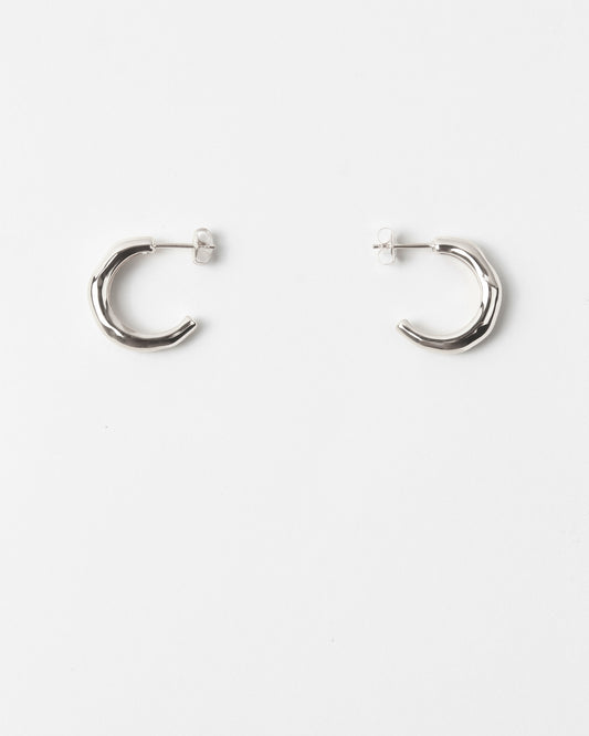 Large Hoops Silver Plated