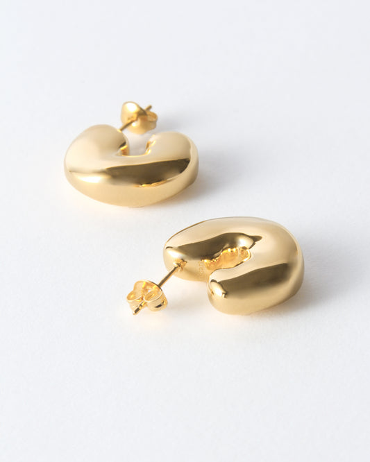 Molten Hoops Gold Plated