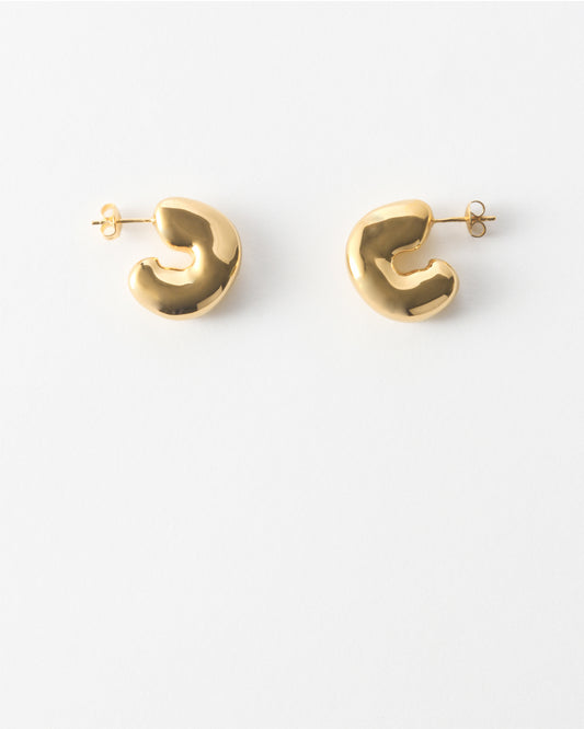 Molten Hoops Gold Plated